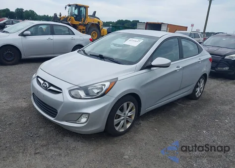 2013 Hyundai Accent Gls/Se from USA, damaged, VIN KMHCU4AEXDU451403
